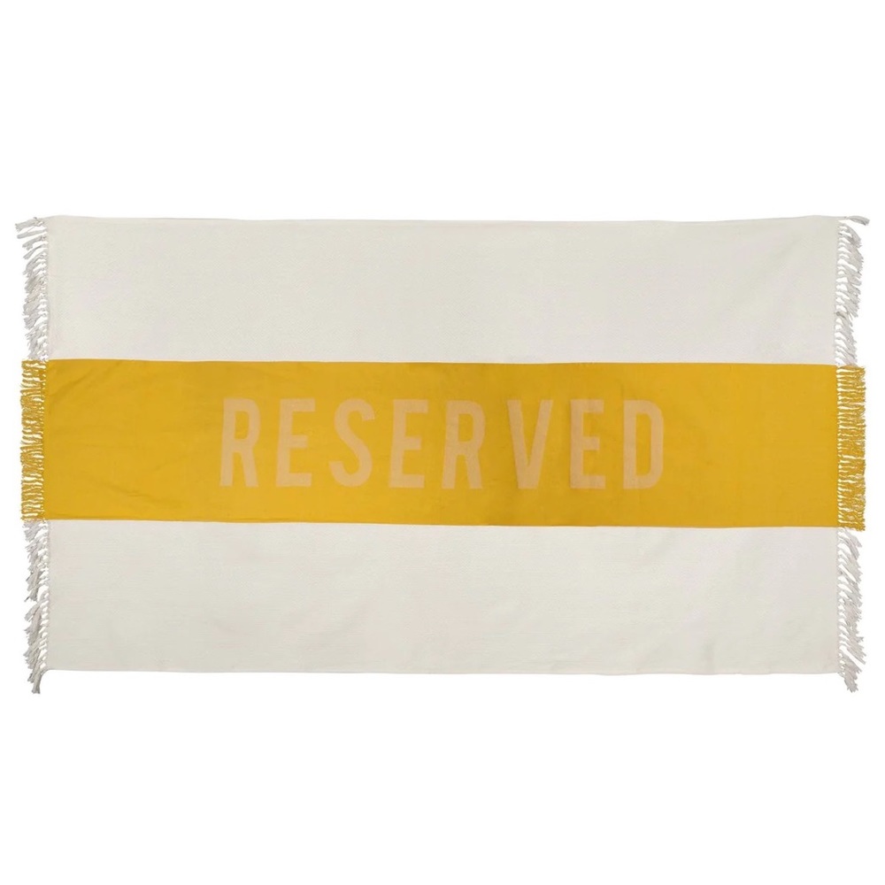 Reserved Yellow Beach Towel